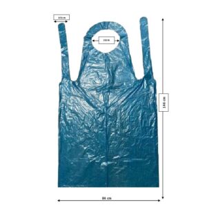 Disposable Blue Apron 84x146cm – 100 aprons per pack