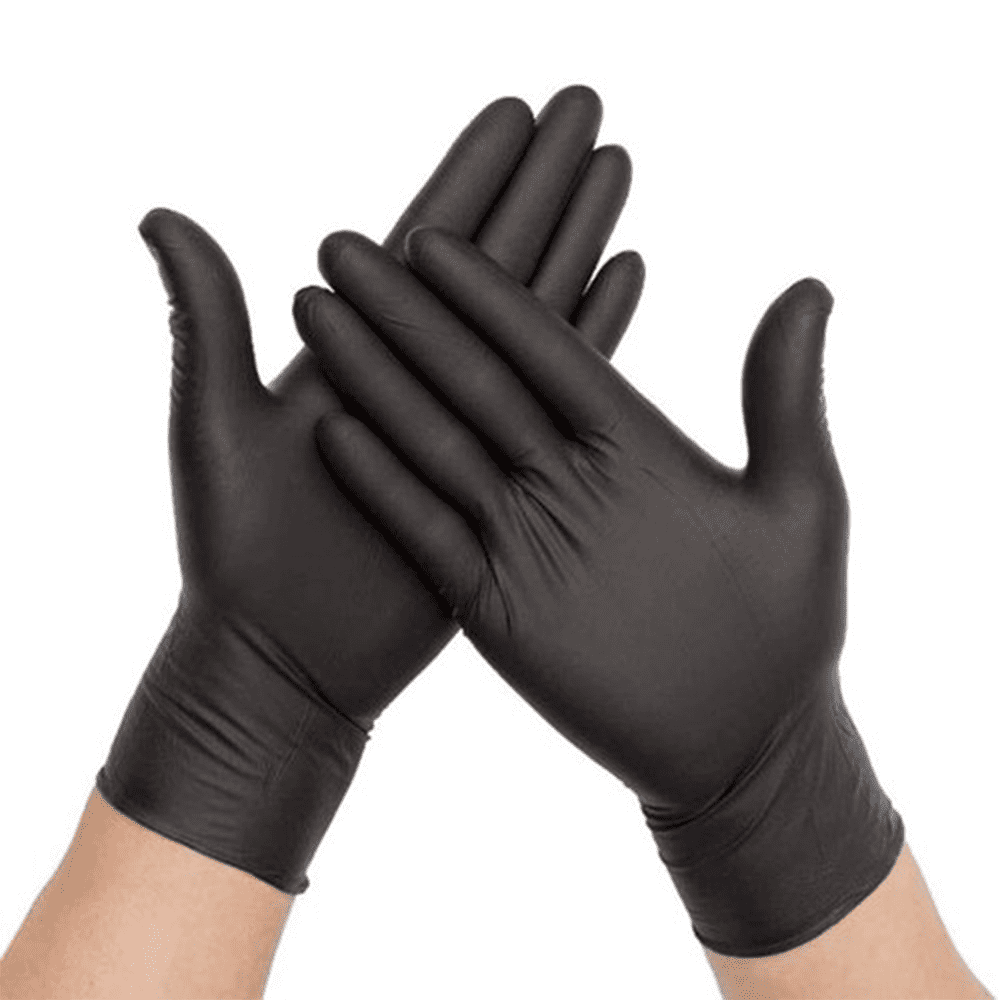 Nitrile Gloves - Black Powder Free 100 per box 2 Nitrile Gloves - Black Powder Free 100 per box