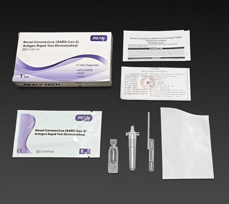 Novel Coronavirus (SARS-Cov-2) Antigen Rapid Test (Saliva Test) - TGA approved/ 25 test kits per pack 4 Novel Coronavirus (SARS-Cov-2) Antigen Rapid Test (Saliva Test) - items