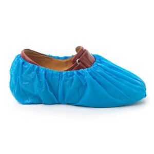 Plastic Shoe Covers Overshoes Waterproof CPE Shoe Cover Blue – 100 pieces