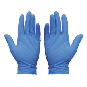 Blue Powder Free Vinyl Gloves 100 per box TGA Approved
