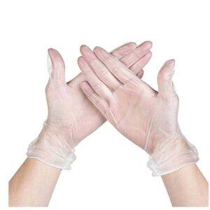 Clear Powder Free Vinyl Gloves 100 per box TGA Approved